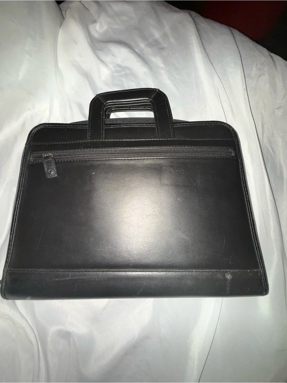 Classic Black Leather Briefcase - Professional Men’s Bag